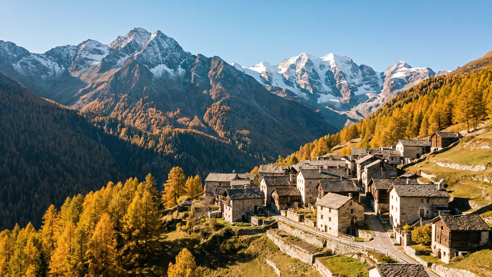 Bündner Alpenlandschaft in Graubünden