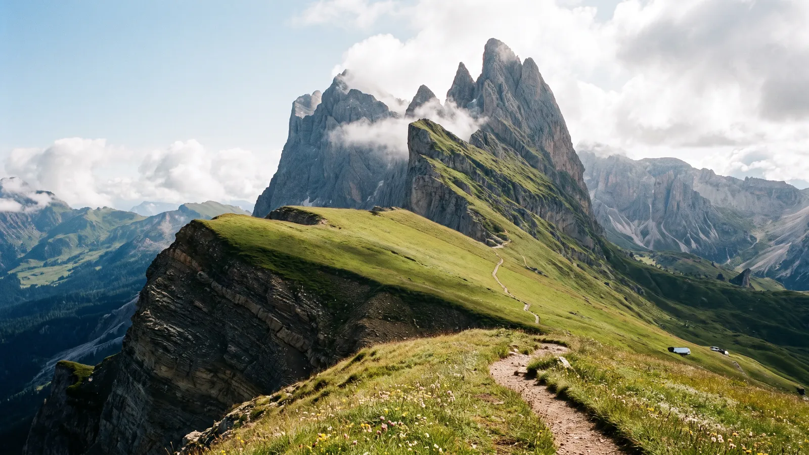 Alpiner Wanderpfad in den Bergen
