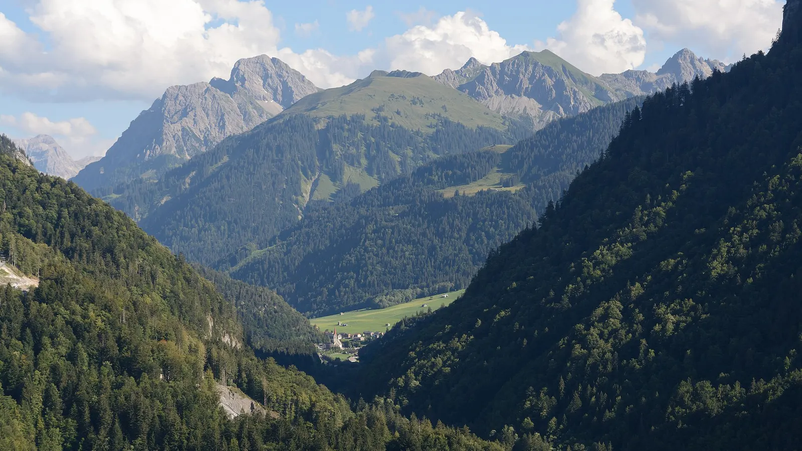 Talblick bei Au im Bregenzerwald
